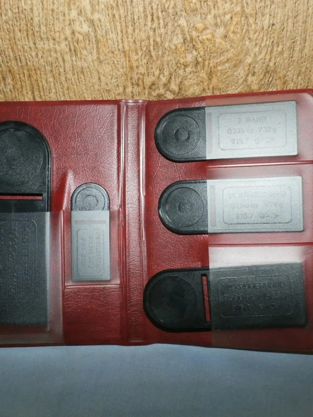 Vintage Fisch Instruments Gold Coin Identification Wallet Set 1 & 2
